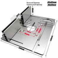 Пластина для фрезера с упором