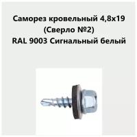 Саморез кровельный 4,8х19 (св.№2) RAL9003