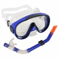 Набор для плавания E39246-1 юниорский маска+трубка (ПВХ) (синий)
