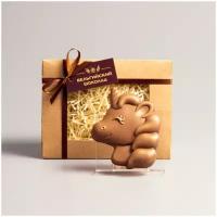 Фигурный шоколад Время Шоколада Единорог, молочный шоколад, 80 г, подарочная коробка 80 г