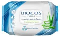 BioCos Влажная туалетная бумага для всей семьи 80шт с клапаном