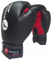 Перчатки боксерские RUSCO SPORT кож.зам. 8 Oz черные