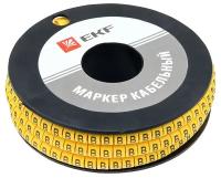 Маркировка кабельная EKF plc-KM-4-B 500 шт. желтый