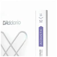 Струны для акустической гитары D'Addario XSAPB1152 11-52 фосфорная бронза