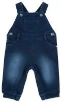 Полукомбинезон CHICCO джинсовый, темно-синий 95599, размер 086