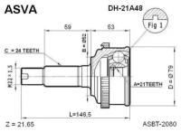 Шрус наружный 21x52x24 Asva DH21A48 Daihatsu: 43410-87788000 43420-87776000 43420-87778000 Daihatsu Gran Move (G3)