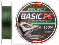 Шнур Select Basic PE 4x 150m (тёмно-зелёный) 0.20mm 28LB/12.7kg