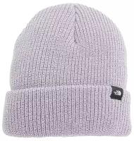 Шапка THE NORTH FACE Freebeenie сиреневая с отворотом и лого