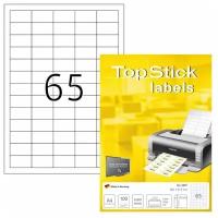 Этикетки самоклеящиеся HERMA TOPSTICK 38,1х21,2мм 65шт/л А4 (100л/уп.) 8697