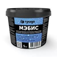 Мастика битумно-полимерная Грида Мэбис, гидроизоляционная, черная, 5 кг