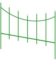 Заборчик-ограждение металлический 