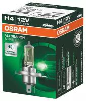 Лампа автомобильная галогенная OSRAM ALLSEASON +30% H4 64193ALS 12V 60/55W P43t 1 шт