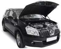 Газовые упоры капота АвтоУпор для Nissan Qashqai I 2006-2014, 2 шт., UNIQAS012