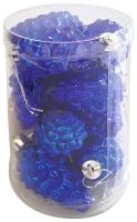 Набор елочных игрушек Волшебная страна Еловые шишки PS6-12-217-B, синий, 6 см, 12 шт