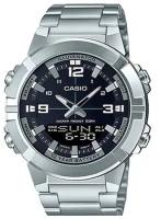 Наручные часы CASIO Collection Casio AMW-870D-1A мужские, кварцевые, будильник, записная книжка, хронограф, секундомер, таймер обратного отсчета, противоударные, водонепроницаемые, черный