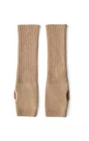 Митенки Aprell, демисезон/зима, размер one size, бежевый, коричневый