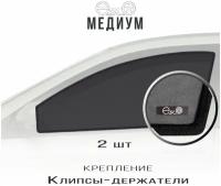 Шторки EscO MEDIUM 85-90% на Opel Astra 4 (2009 - 2015) хэтчбэк (5 дверей) J на Передние двери, крепление Клипсы ЭскО /Каркасные автошторки