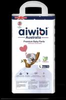 AIWIBI подгузники- трусики Premium L 9-14 кг, 44 шт., белый