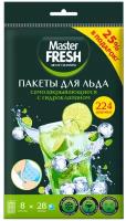 Пакеты для льда Master Fresh самозакрывающиеся с гидроклапаном, 224 шарика