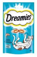 Dreamies Лакомые подушечки для кошек с лососем 7554 10227849 0,06 кг 22973 (2 шт)