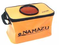 N-BOX23 Сумка-кан Namazu складная с окном, размер 40*24*24, материал ПВХ, цвет оранж