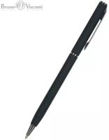 Ручка «Palermo» шариковая автоматическая, Сине-чёрный металлический корпус, 0,7 мм, Синяя