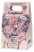 Compliment ПН 1342 Beauty box Розовый фламинго (пена д/ванны 80мл+желе д/умывания 80мл+лосьон д/тел