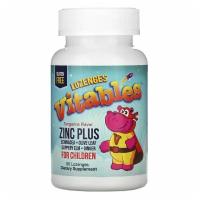 Vitables, Zinc Plus, добавка с цинком для детей, мандариновый вкус, 90 пастилок