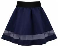 Синяя школьная юбка для девочки 82662-ДШ21 32/128