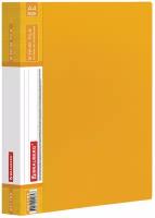 BRAUBERG Папка на 2 кольцах Contract A4, 35 мм, желтый