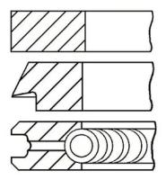 Кольца Поршневые Vag A3/A4/A6/Golf Iv/Passat 1,8 0,5mm D 81,5mm(Компл.) Goetze арт. 08-502907-00