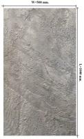 Рельефный листовой камень ZIKAM для внешней и внутренней отделки любых стен. Светло-серые гибкие панели 1000х500х2,5мм
