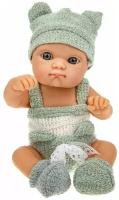 Пупс 1TOY Baby Doll в голубом костюмчике, 20 см, Т22489