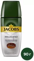 Кофе молотый в растворимом Jacobs Millicano, стеклянная банка, 90 г