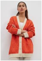Кардиган KIVI CLOTHING, размер 40-46, оранжевый