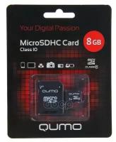 Карта Памяти, Secure Digital Micro 8gb, Sdhc, Class 10 Qumo 17608 QUMO17608