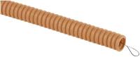 Труба гофрированная ПВХ ЭРА сосна GOFR-25-25-PVС-P d 25мм легкая 25м