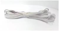 Резинка продержка плетеная Raccoonyа 06мм (нам. 50м) цв. Белый
