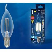 Светодиодная лампа Uniel LED-CW35-11W/3000K/E14/CL PLS02WH Форма 