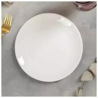 Тарелка обеденная White Label, d=20 см, цвет белый, (1 шт)