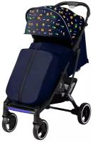 Прогулочная коляска Dearest 819 Black Premium Set Family Blue