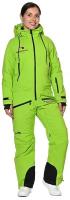 Комбинезон RAIDPOINT, зимний, силуэт полуприлегающий, карман для ски-пасса, водонепроницаемый, размер 48, зеленый
