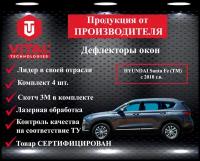 Дефлектор окон (ветровик) Vital Technologies для HYUNDAI Santa Fe (TM) с 2018 г. в