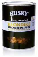 Краска по металлу Husky-Klondike с молотковым эффектом 0,25 л, темно-коричневый