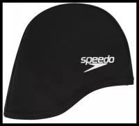 Шапочка для плавания детская SPEEDO Polyester Cap Jr, арт.8-710110001, черный, полиэстер