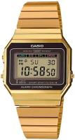 Наручные часы CASIO Vintage 40958, золотой, черный