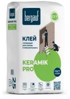 Клей для плитки Bergauf Keramik Pro для внутренних и наружных работ, 25кг