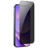 Baseus стекло iPhone 14 Plus/13 Pro Max, All-glass Peep-proof (Dust) Transp/Black (2 pcs) +FastStick