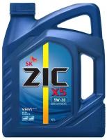 Моторное масло ZIC X5 5W-30 полусинтетическое 4 л
