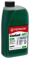 Охлаждающая жидкость totachi niro coolant green -40c g11 1кг, TOTACHI 43201 (1 шт.)